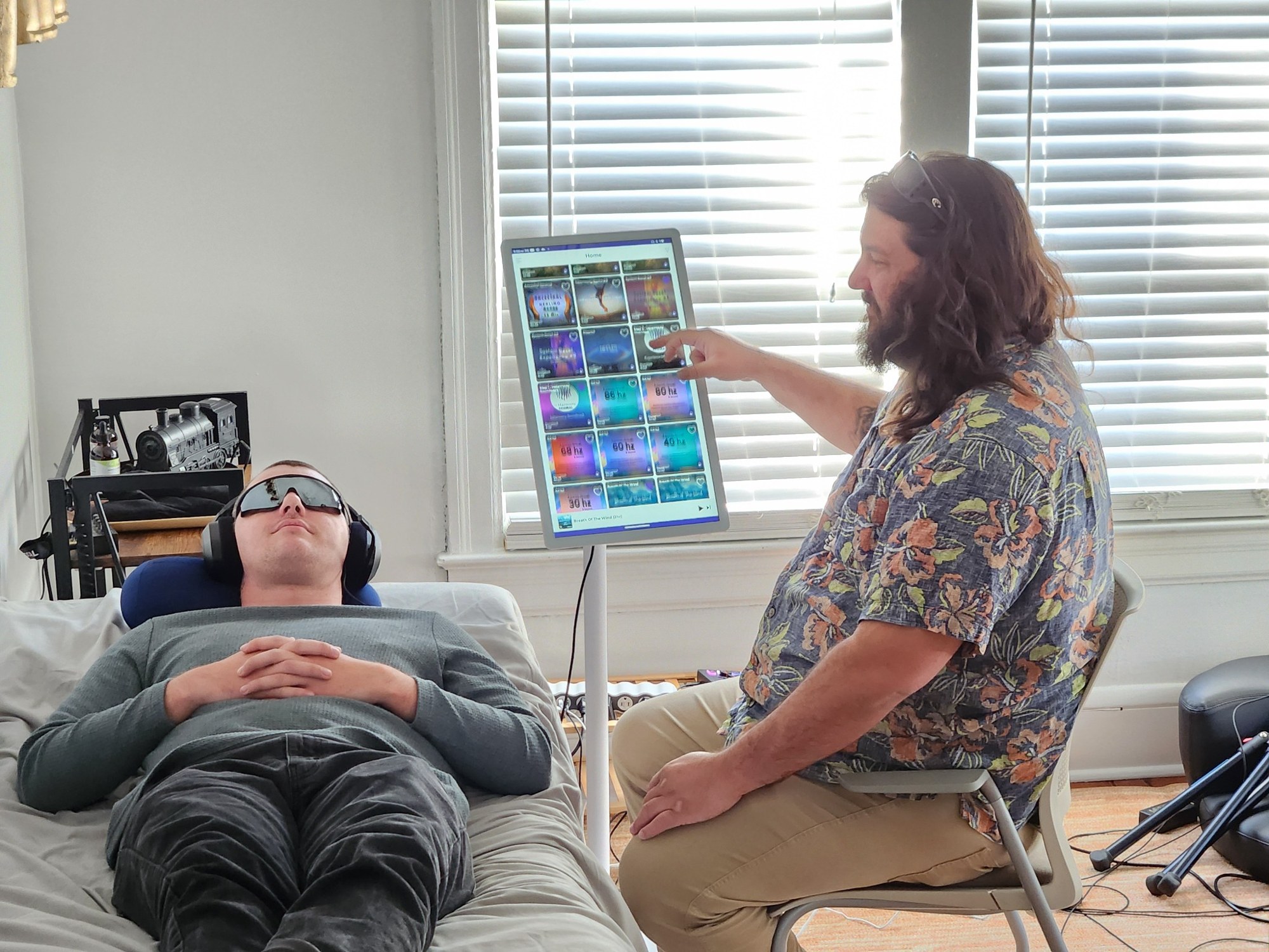 Vibroacoustic Therapy Sound Lounge session for nervous system regulation